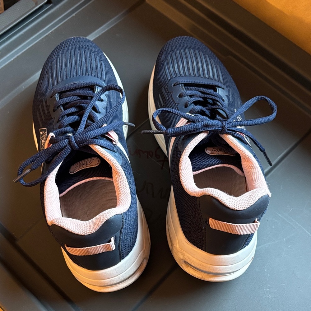 AOV, navy blue sneakers, women’s 8.5
